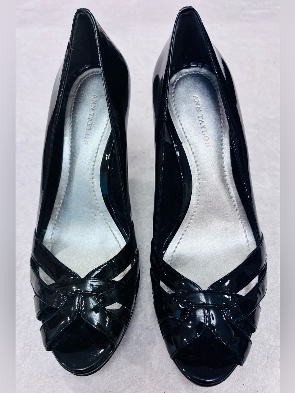 Patent Leather Heels By Ann Taylor - Size 6.5 - Heel 3 1/2 Inches - Box 20